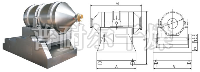 二維混合機(jī),二維運(yùn)動混合機(jī),二維混合機(jī)流圖